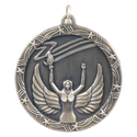 Antique Gold 1 3/4" Victory Shooting Star Medal