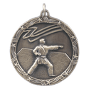 Antique Gold 1 3/4" Martial Arts Shooting Star Medal