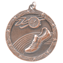 Antique Bronze 2 1/2" Track Shooting Star Medal