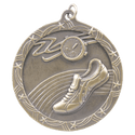 Antique Gold 2 1/2" Track Shooting Star Medal
