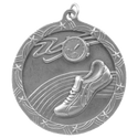 Antique Silver 2 1/2" Track Shooting Star Medal