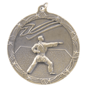 Antique Gold 2 1/2" Martial Arts Shooting Star Medal