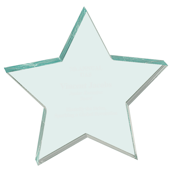 Jade 5" x 5" Star Acrylic Paperweight