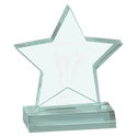Jade 5" x 5" Star Acrylic Award with 4" Base