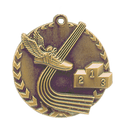 Antique Gold 1 3/4" Track Millennium Medal