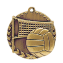 Antique Gold 1 3/4" Volleyball Millennium Medal