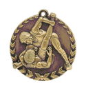 Antique Gold 1 3/4" Wrestling Millennium Medal