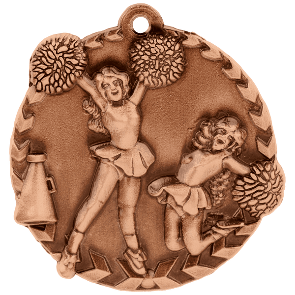 Antique Bronze 1 3/4" Cheer Millennium Medal