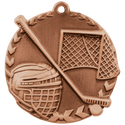 Antique Bronze 1 3/4" Hockey Millennium Medal