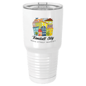 White Sublimatable Polar Camel 30 oz. Vacuum Insulated Tumbler w/Lid