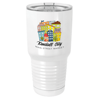 White Sublimatable Polar Camel 30 oz. Vacuum Insulated Tumbler w/Lid