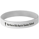 White/Black 3 3/4" Laserable Bracelet