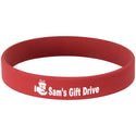 Red/White 4 1/8" Laserable Bracelet