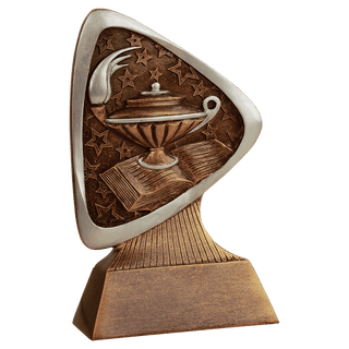 5 1/2" Lamp of Knowledge Triad Resin