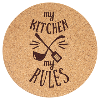 7 1/2" Round Cork Trivet