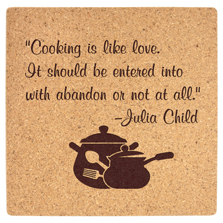 7 3/4" x 7 3/4" Square Cork Trivet
