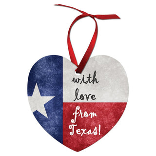 3" x 2.87" Gloss White Unisub Aluminum Heart Ornament, 2-sided