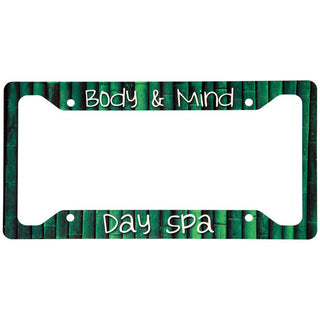 12.25" x 6.5" Gloss White Sublimatable Unisub Aluminum License Plate Frame