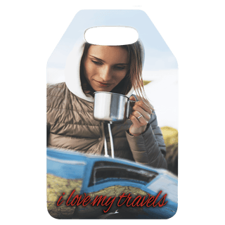 2.5" x 4" Wanderlust Gloss White Unisub FRP Rectangle 2-Sided Bag Tag