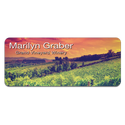 Gloss White 3" x 1.25" Unisub FRP Sublimatable Name Badge with Radius Corners