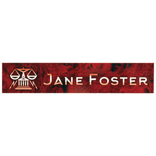 10" x 2" x .09" White Unisub Sublimatable FRP Name Plate