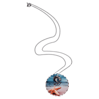 1-Sided Gloss Aluminum Circle Pendant