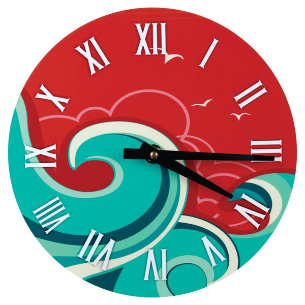White 8.125" Unisub Sublimatable Round Clock Kit
