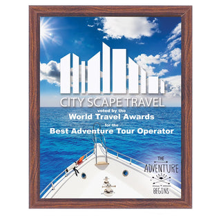 5" x 7" Unisub Sublimatable Plaque with Cherry Edge