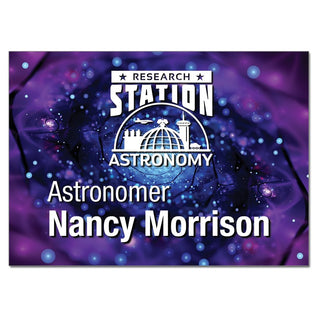 3.5" x 2.5" Gloss White Unisub Aluminum Name Badge with Square Corners