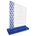 Blue 8" Unite Diamond Ice Acrylic