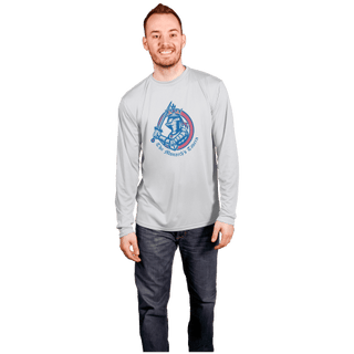 Men's Solar Performance Long Sleeve Shirt-Athletic Gray