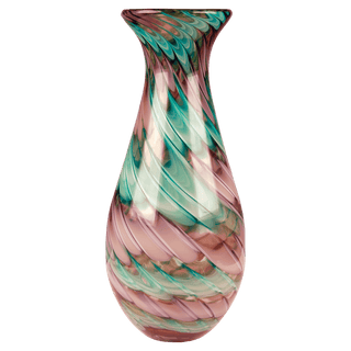 14 1/2" Swirl Art Glass Vase