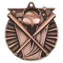 Antique Bronze 2" Baseball/Softball Victory Medal