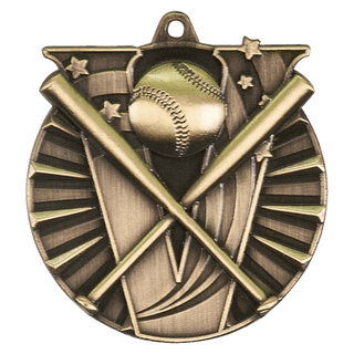 Antique Gold 2" Baseball/Softball Victory Medal