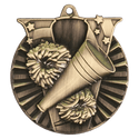 Antique Gold 2" Cheer Victory Medal