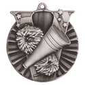 Antique Silver 2" Cheer Victory Medal