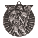 Antique Silver 2" Football Victory Medal