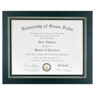 Black 13 1/4" x 10 3/4" Certificate Holder