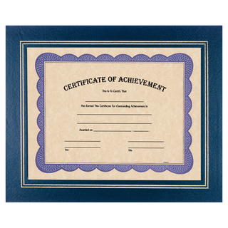 Blue 13 1/4" x 10 3/4" Certificate Holder