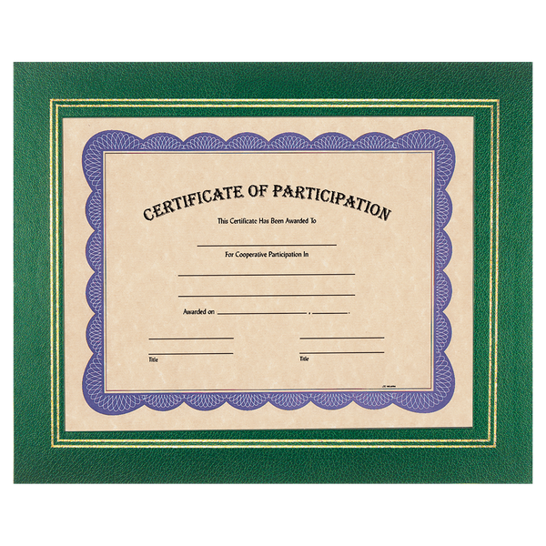 Green 13 1/4" x 10 3/4" Certificate Holder