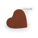 Heart Shaped Faux Leather Ornament - Laser Engraved