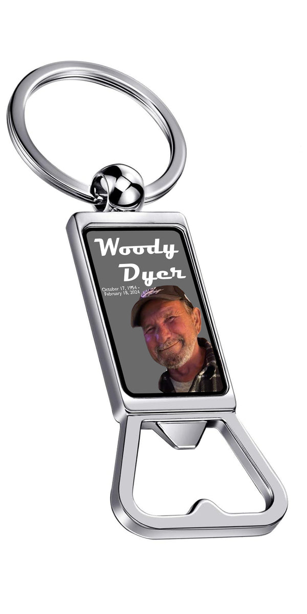 Woody Dyer Memorial Bottle Opener Key Chain