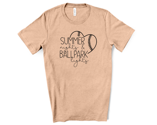 Buy heather-peach Summer Nights & Ballpark Lights