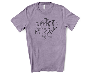 Buy heather-purple Summer Nights & Ballpark Lights